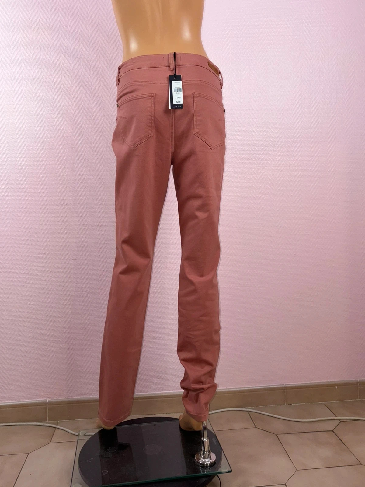 Pantalón mujer Caroll talla 44 rosa nunca usado – photo 3